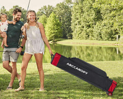 ABCCANOPY formed rubber handles and heavy-duty zipper for comfortable lifting and easy access