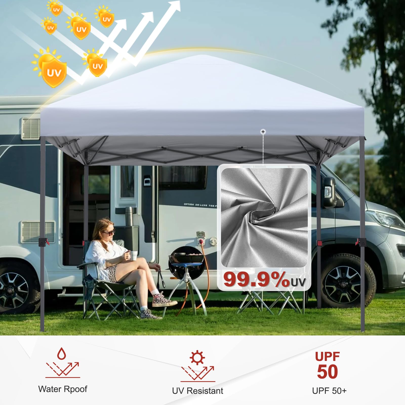 ABCCANOPY set up as a vendor booth offering shaded display space