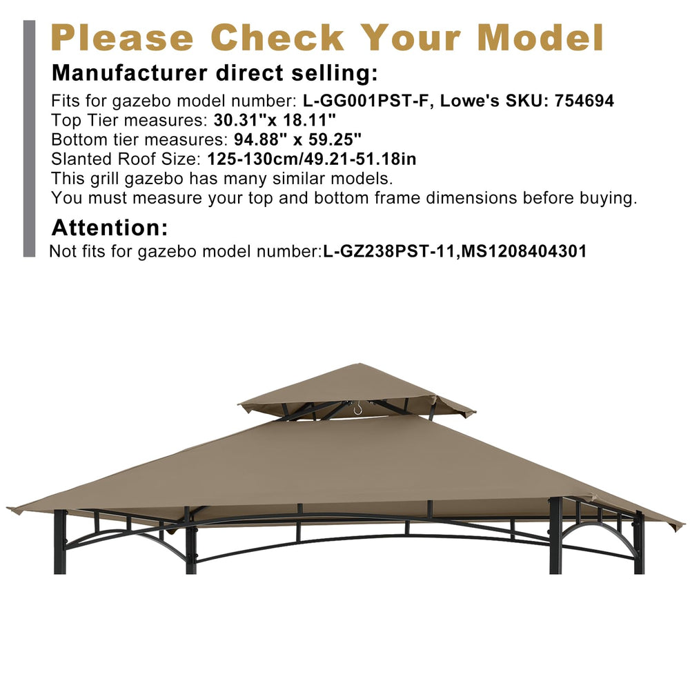 ABCCANOPY lifestyle image of gazebo over a grill showing shade and weather protection benefits