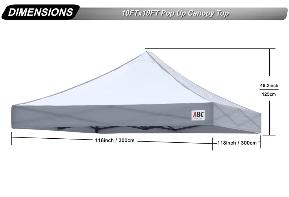 ABCCANOPY mounted on frame outdoors illustrating waterproof protection in use