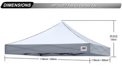 ABCCANOPY mounted on frame outdoors illustrating waterproof protection in use