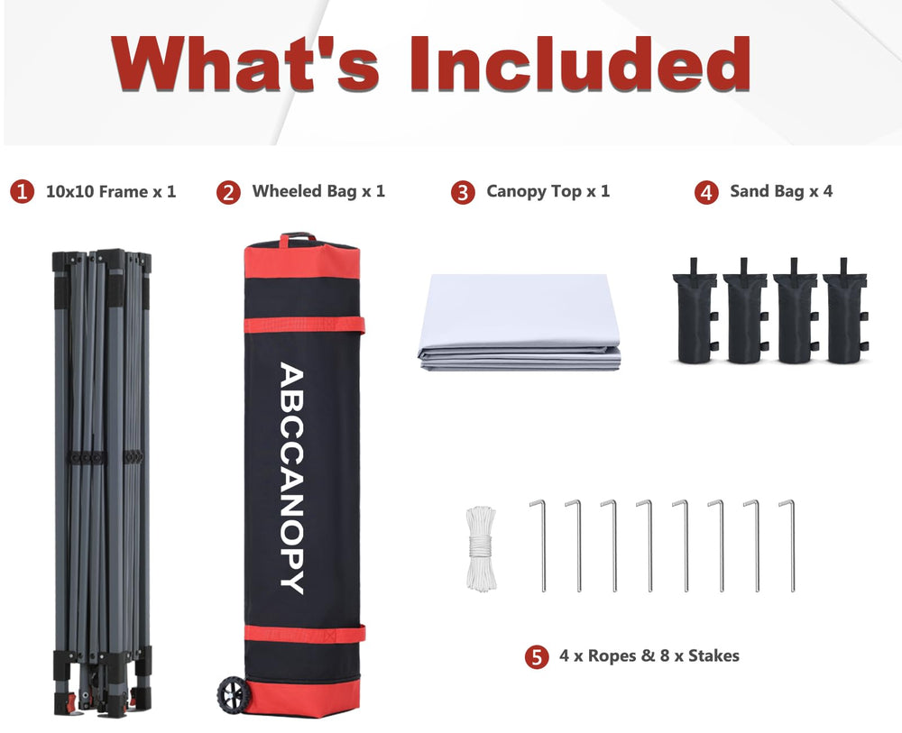 ABCCANOPY folded into compact size inside the carry bag for storage