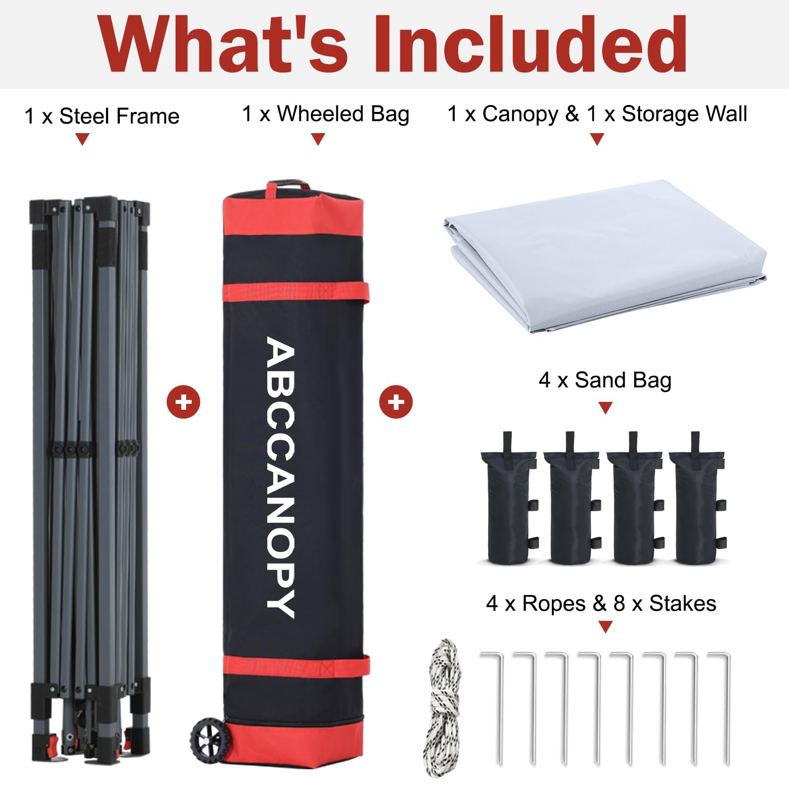ABCCANOPY folded and packed in car trunk for convenient travel benefit
