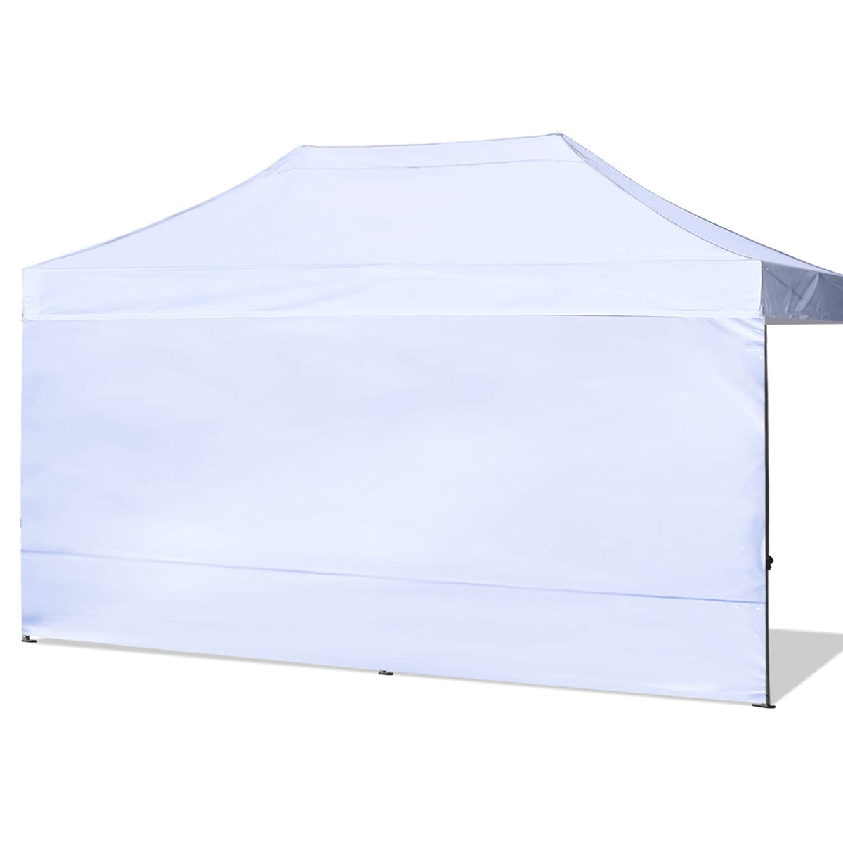 ABCCANOPY pared lateral frontal mostrando ajuste y color blanco, protección visible