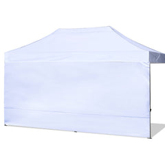 ABCCANOPY pared lateral frontal mostrando ajuste y color blanco, protección visible