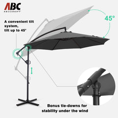ABCCANOPY reinforced pole and iron ribs detail demonstrating sturdiness