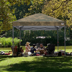 ABCCANOPY silver canopy fabric texture showing UPF 50+ cooling benefit