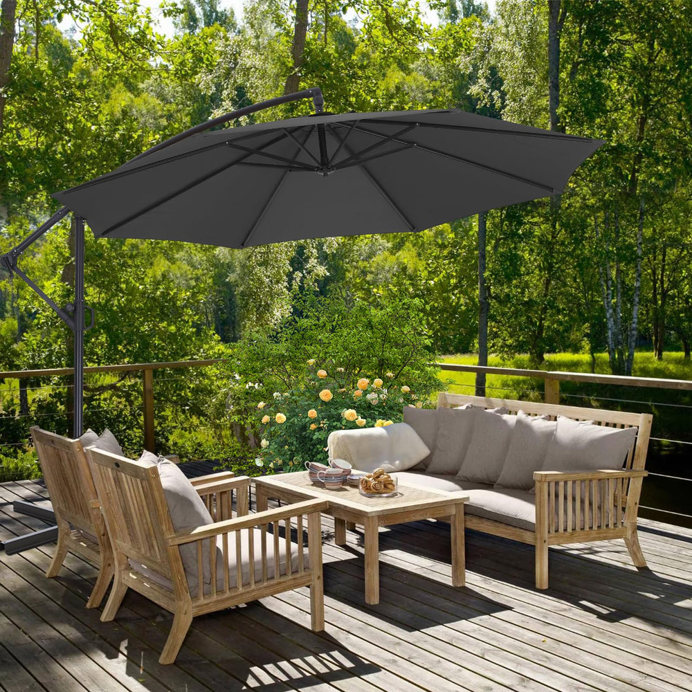 ABCCANOPY ergonomic tilt handle close-up allowing easy adjustable shading