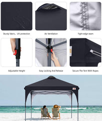 ABCCANOPY silver-coated top fabric texture offering UPF50+ sun protection