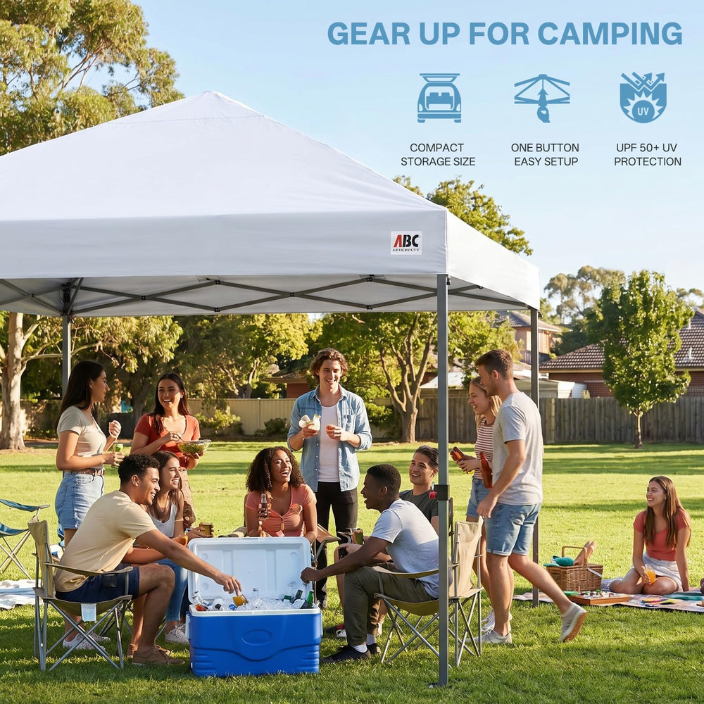 ABCCANOPY silver-coated canopy top detail blocking UV and lowering heat