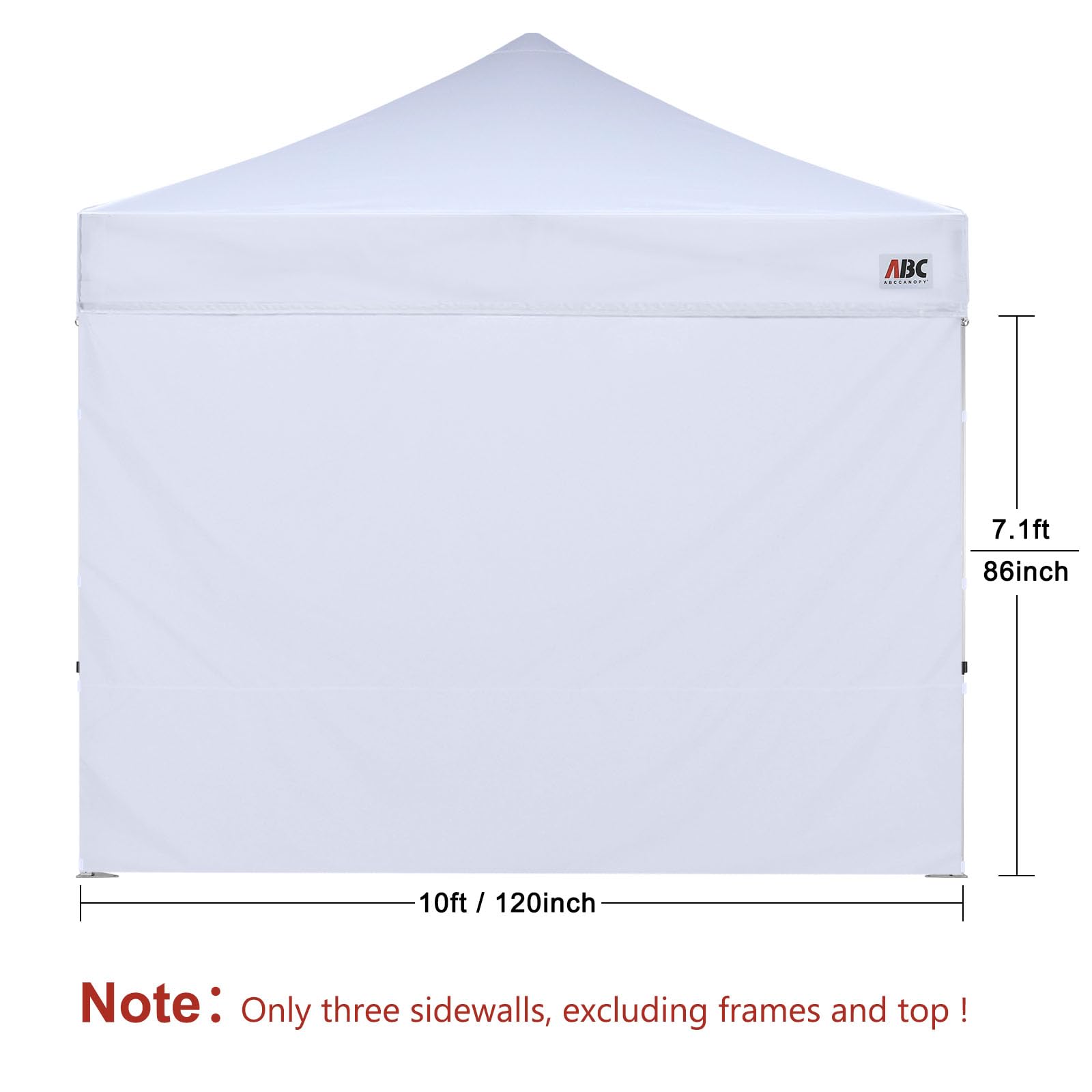 ABCCANOPY Velcro straps and leg tabs fastening for secure canopy attachment