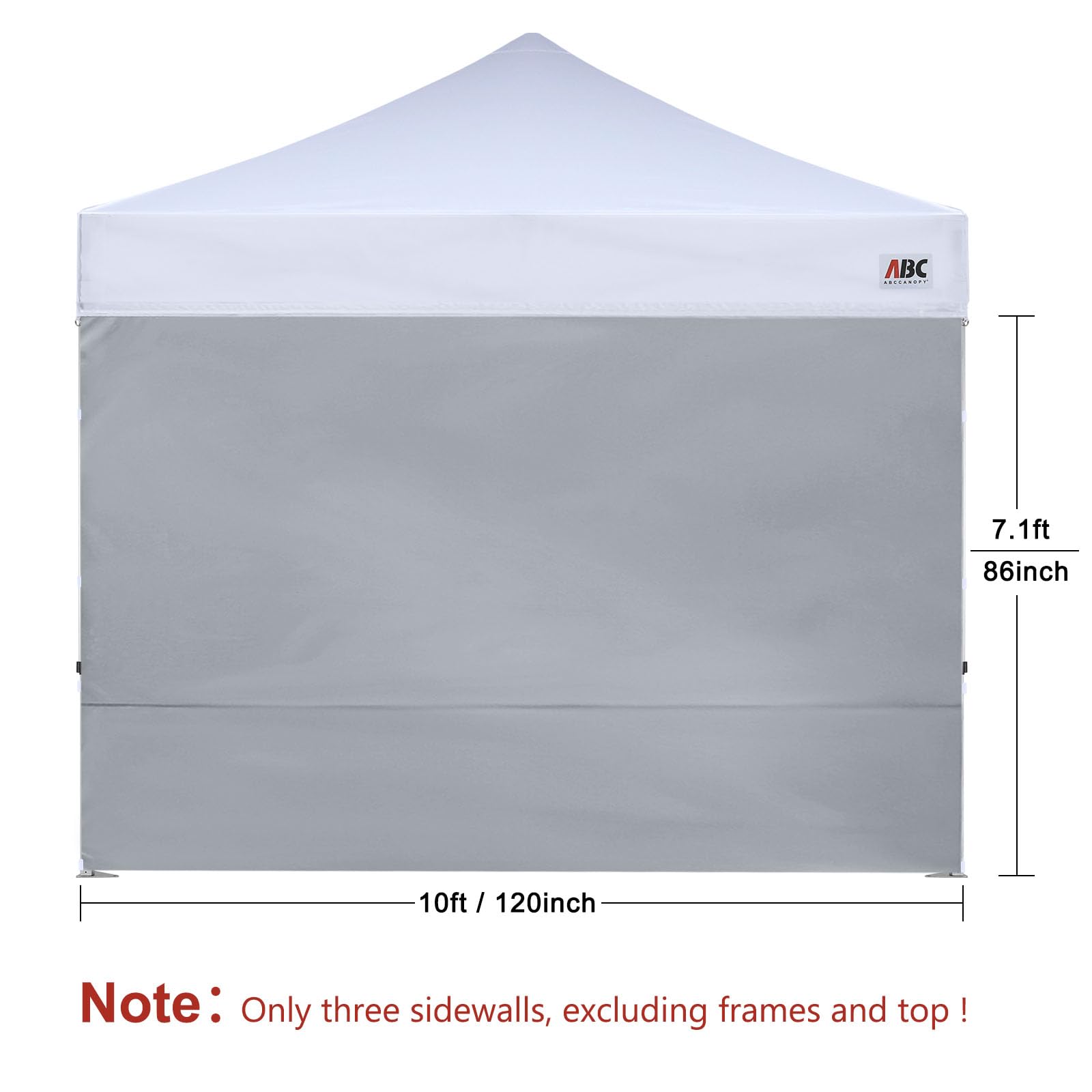 ABCCANOPY top Velcro strap attached to canopy truss for secure mount