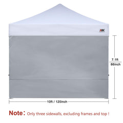ABCCANOPY top Velcro strap attached to canopy truss for secure mount