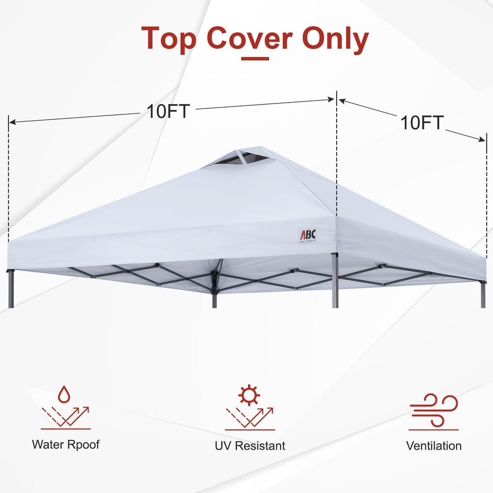 ABCCANOPY detail of integrated top vent improving airflow and reducing heat buildup