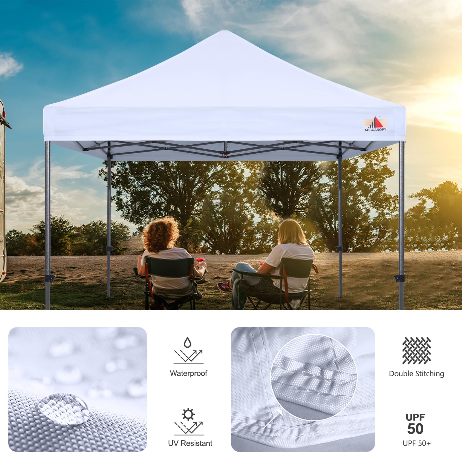 ABCCANOPY weight bags and accessories displayed to improve canopy stability