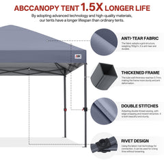 ABCCANOPY wheeled carry bag on grass showing easy transport and convenience