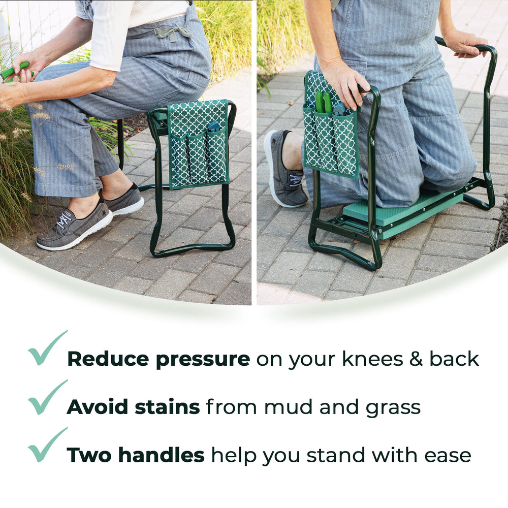 Abco Tech seat mode in garden offering stable comfortable sitting