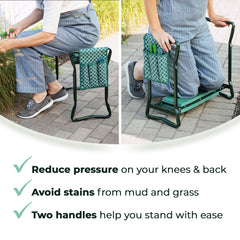 Abco Tech seat mode in garden offering stable comfortable sitting