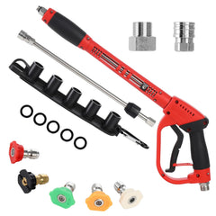Abidaosi pressure gun front assembly showing full kit and ease of setup