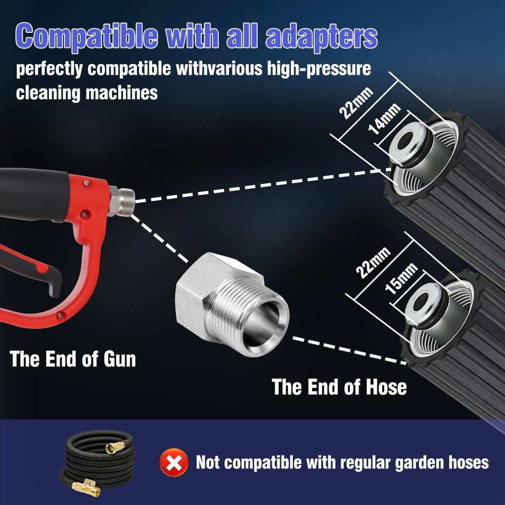 Abidaosi 360-degree swivel inlet connection preventing hose tangles