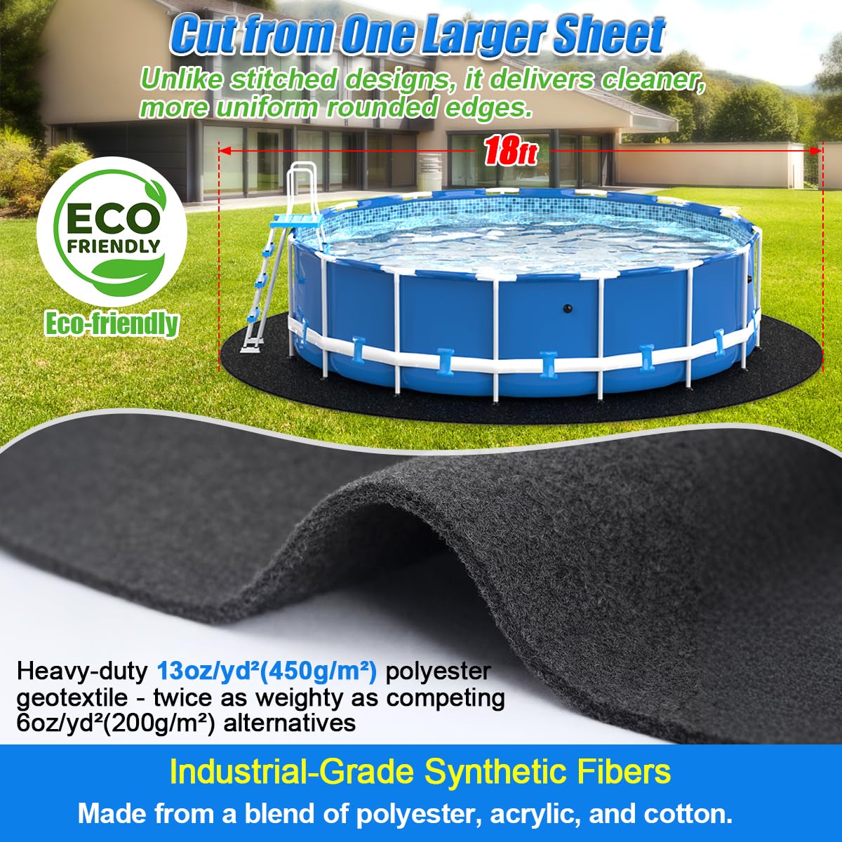 Abimars close-up fabric texture highlighting dense composite for puncture resistance