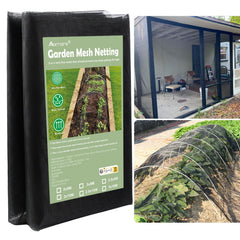 Abimars front view of 10x20 garden mesh showing durable roll and labeling benefit protection