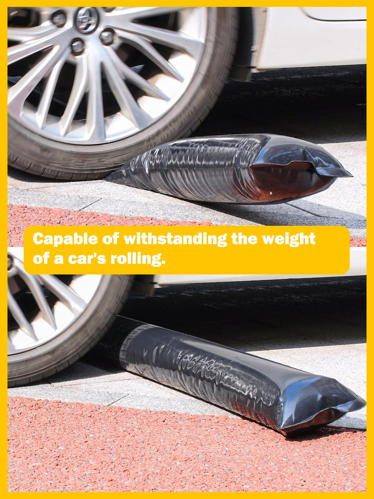 Abimars tube beside measuring tape showing full 8 ft length for continuous coverage benefit