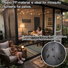Abimars mesh draped over vegetable beds showing water-through protection for plants benefit