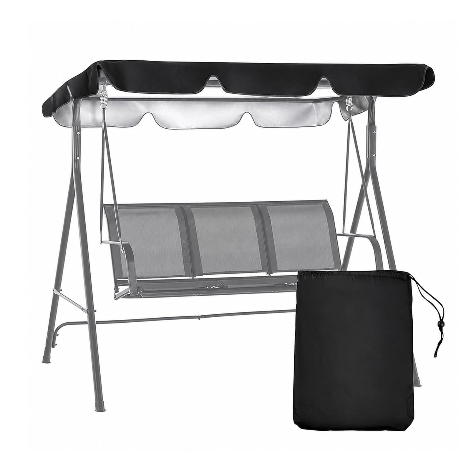 Abiphop front view canopy 75x45 showing full coverage and protection