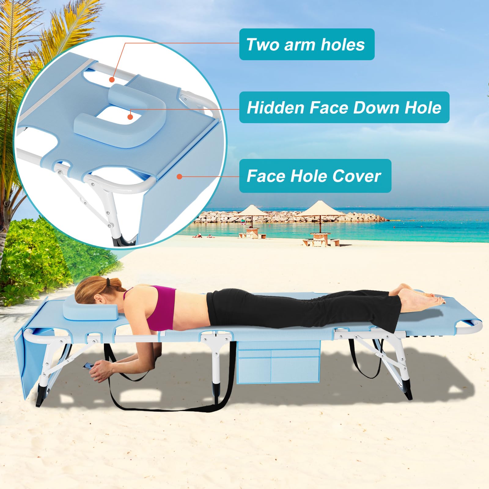 ABORON chair poolside in use to show outdoor relaxation and breathable material benefit