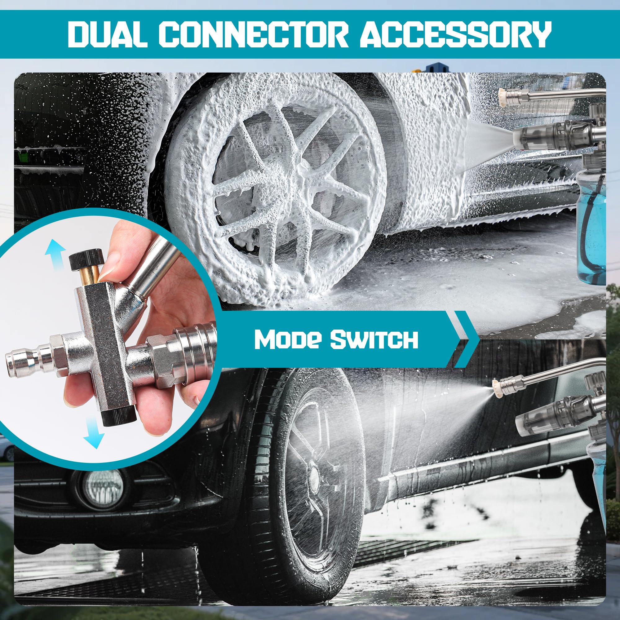 ABOSUN 30° curved wand detail helping reach under rims and tight spots