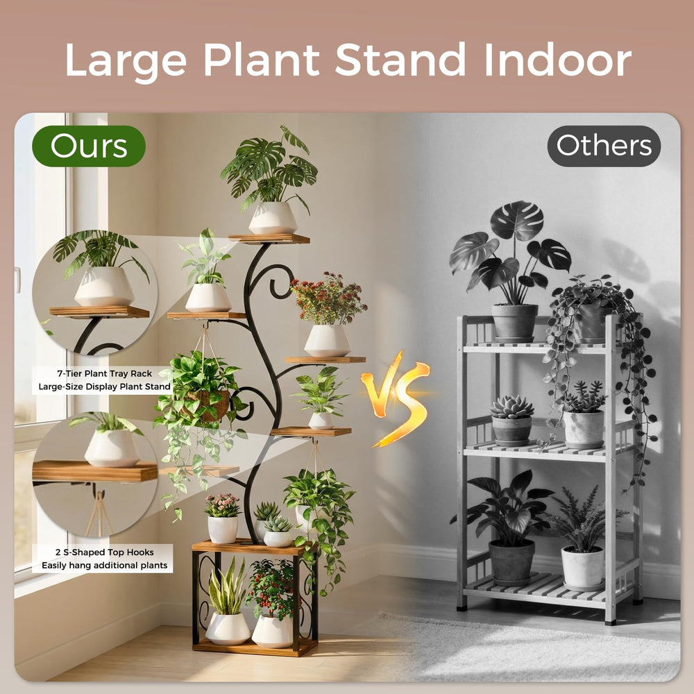 aboutool S-hook holding hanging basket demonstrating added hanging capacity benefit