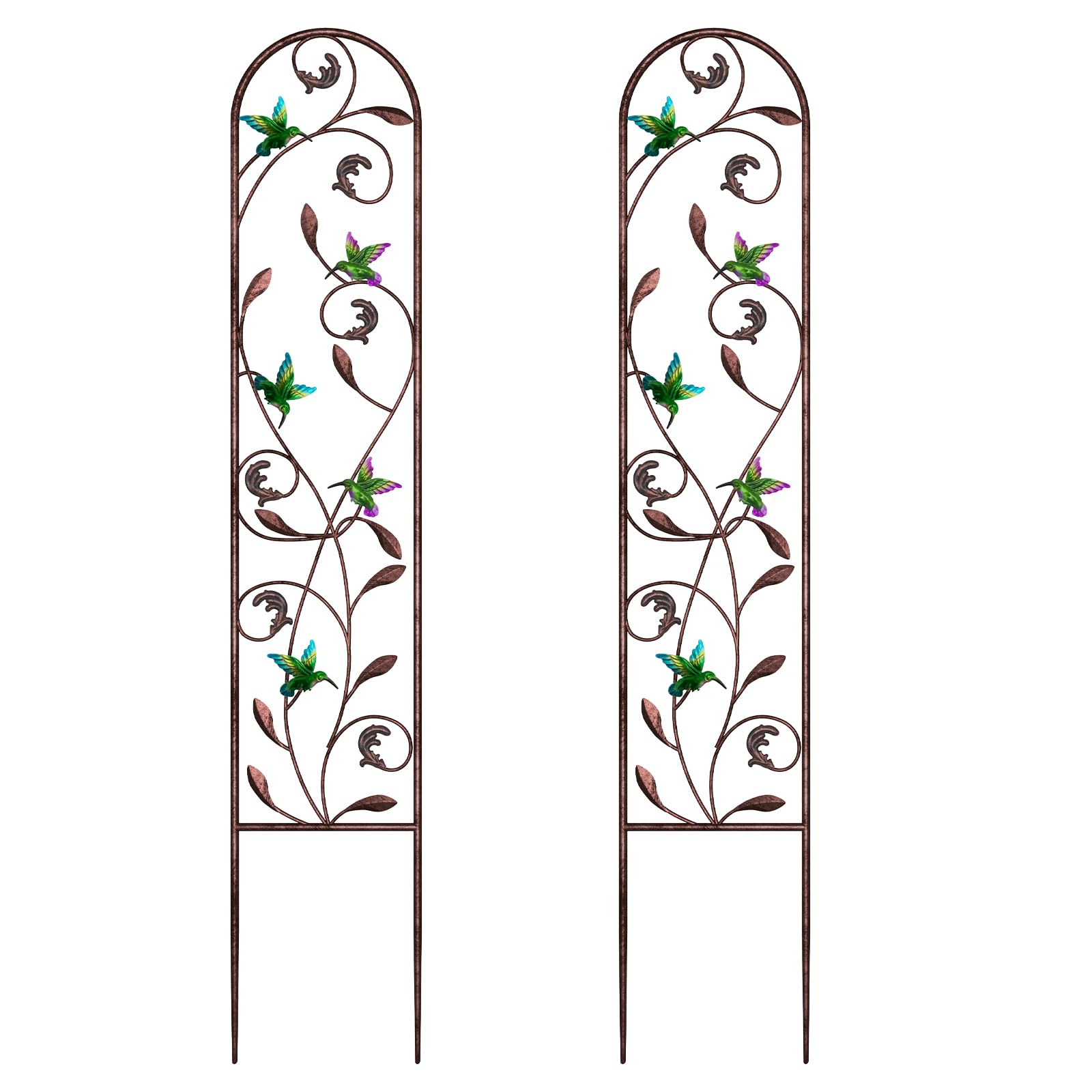 aboxoo front view trellis set showing decorative support and curb appeal