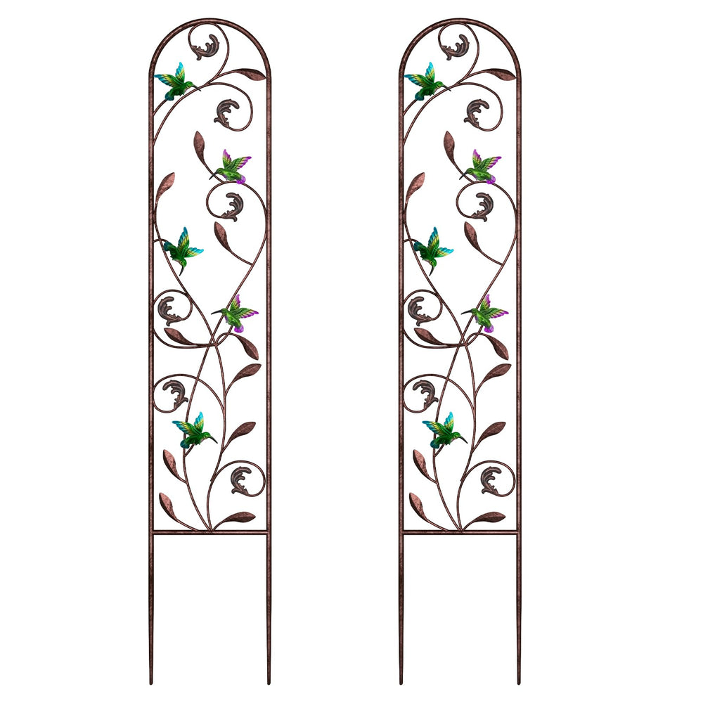 aboxoo front view trellis set showing decorative support and curb appeal