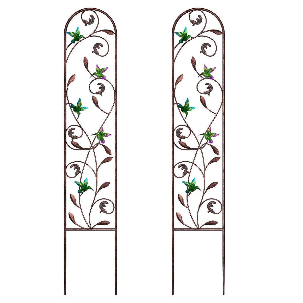 aboxoo front view trellis set showing decorative support and curb appeal