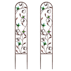 aboxoo front view trellis set showing decorative support and curb appeal