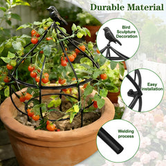 aboxoo grid structure detail showing sturdy coated metal and secure vine support