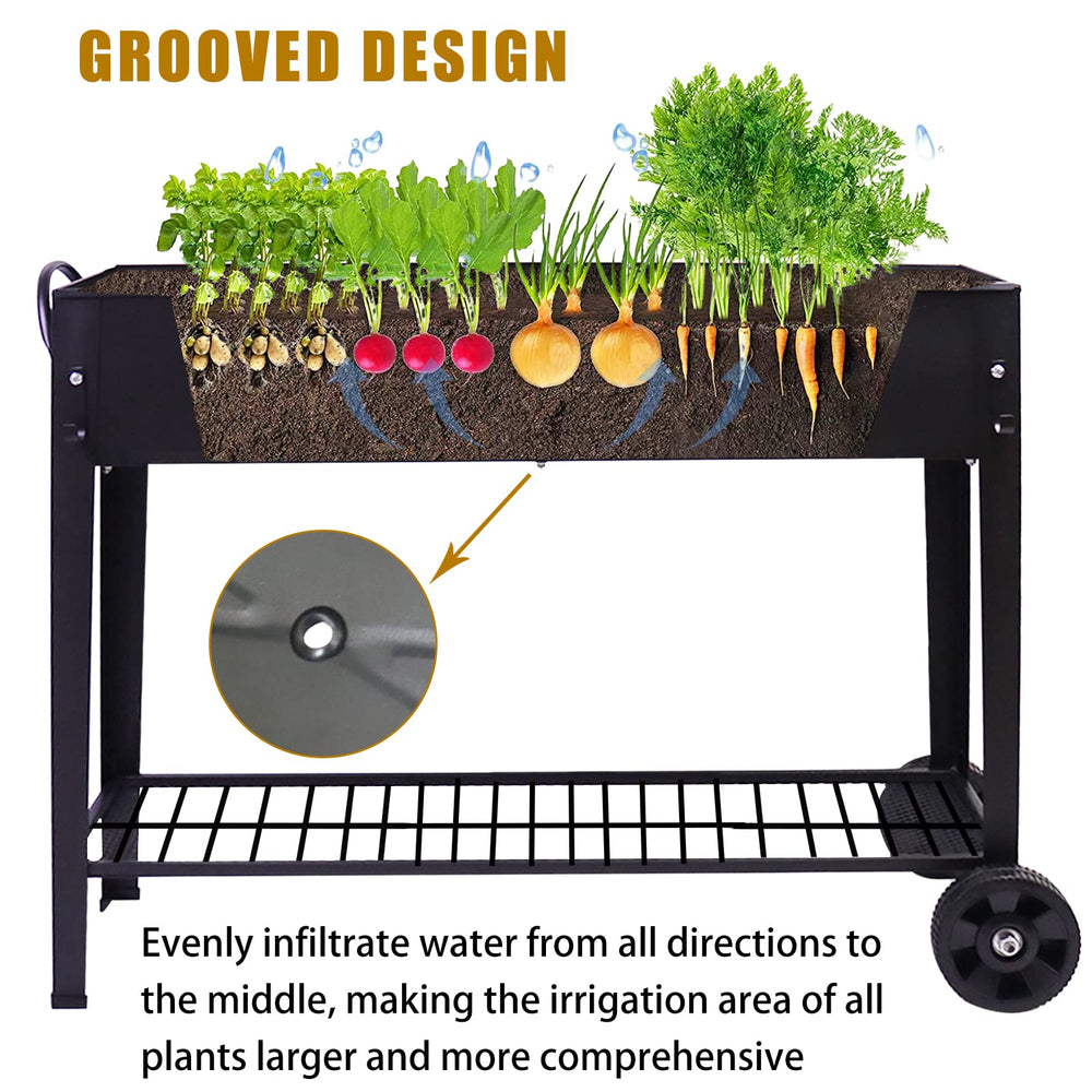 aboxoo wheels and handle detail showing mobility for effortless repositioning