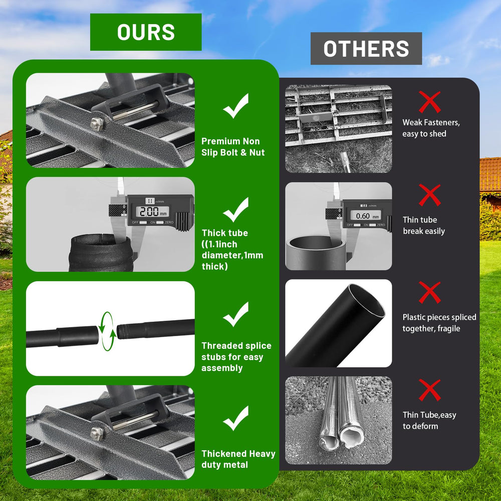 ABtool disassembled for compact storage and easy transport benefit