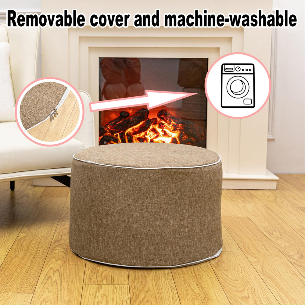 AbunHeri ottoman vacuum-packed packaging for compact shipping advantage