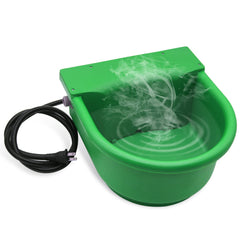 Abustle pig front view of heated bowl showing durable design and easy access