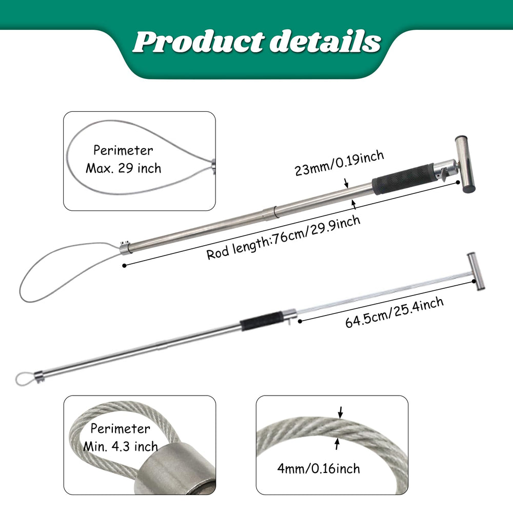Abustle pig locking button engaged showing secure one-hand operation benefit
