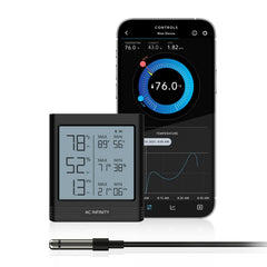 AC Infinity B1 front display showing temperature humidity and VPD, clear at-a-glance readings