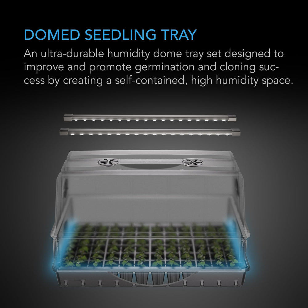 AC Infinity close-up of 3mm dome edge highlighting heavy-duty construction and humidity control