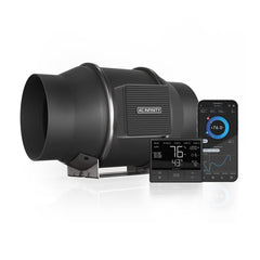 AC Infinity CLOUDLINE PRO T6 front view showing compact housing and port, quiet performance