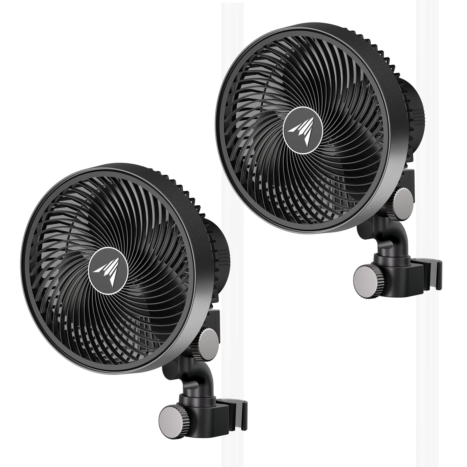 AC Infinity CLOUDRAY S6 front view showing compact fan and clip, highlighting space-saving benefit
