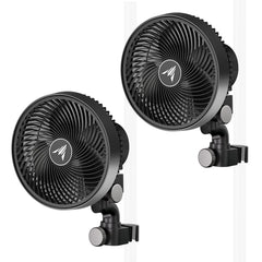 AC Infinity CLOUDRAY S6 front view showing compact fan and clip, highlighting space-saving benefit