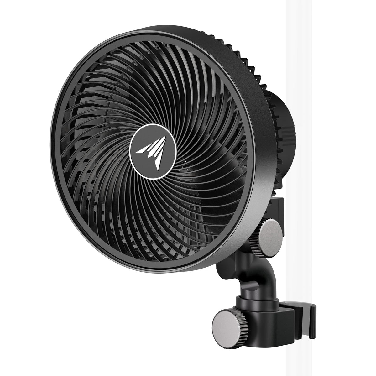 AC Infinity front view of CLOUDRAY S6 showing compact clip fan, boosts airflow