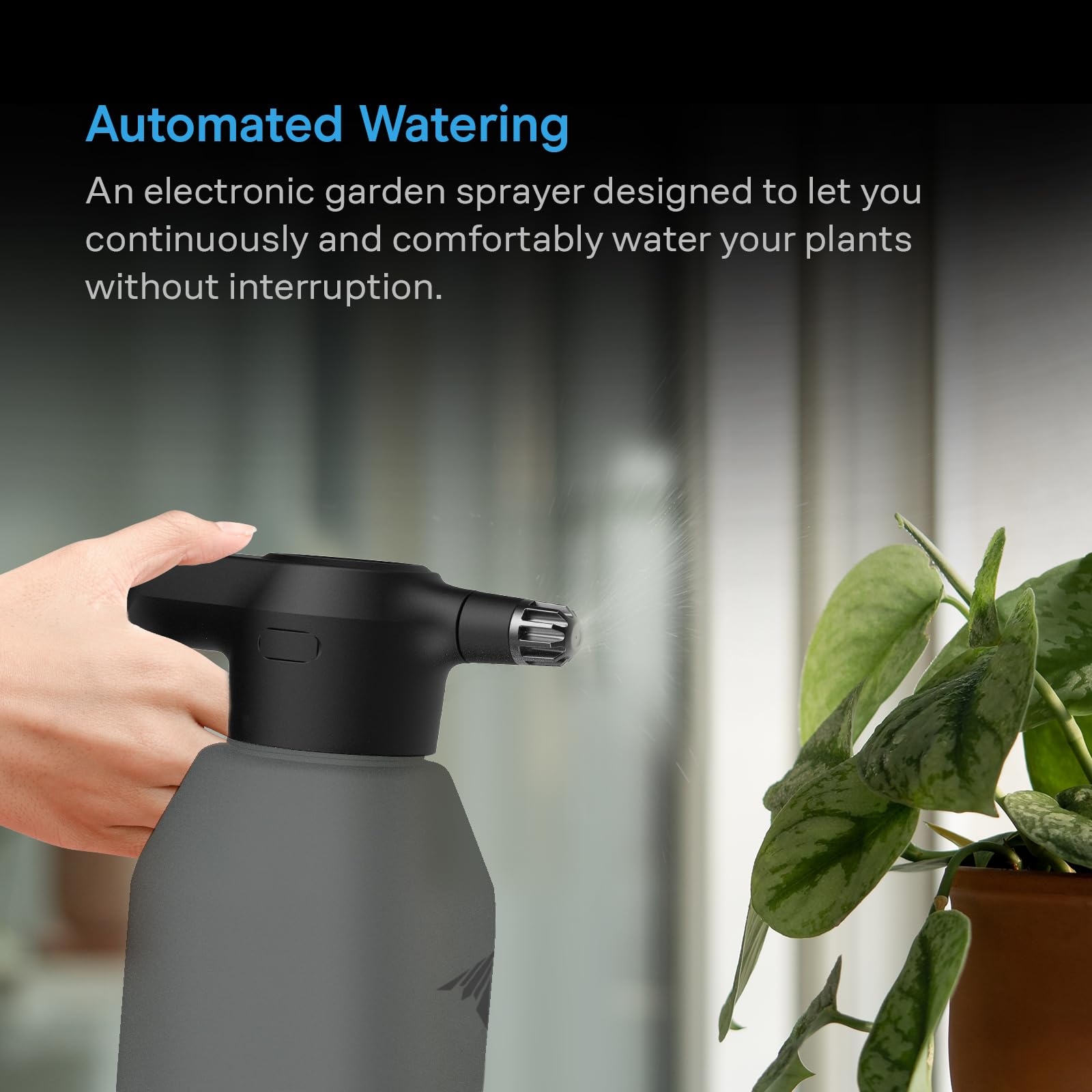 AC Infinity nozzle adjustment close-up demonstrating spray pattern control and versatility