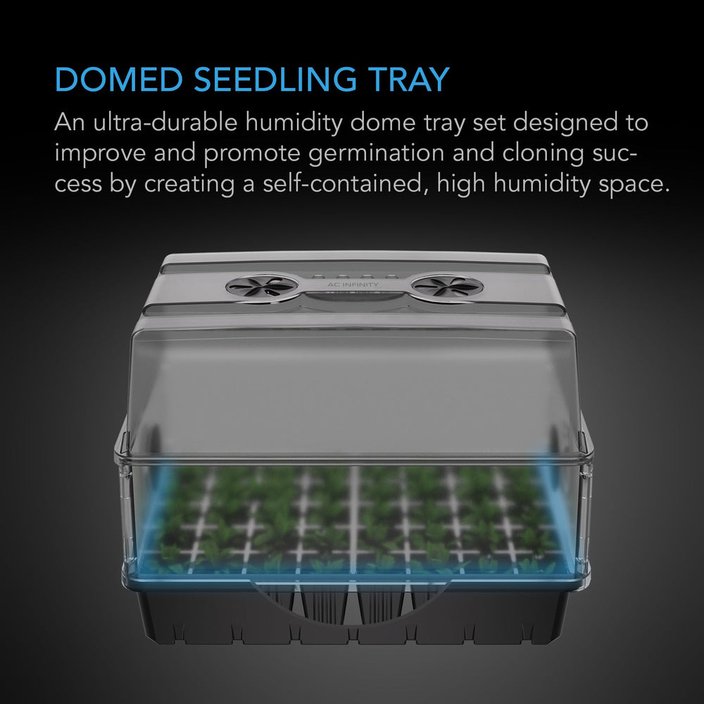 AC Infinity close-up of adjustable dome vent illustrating precise airflow control